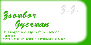zsombor gyerman business card